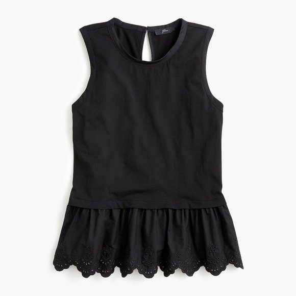 J. Crew Women's NWT Peplum Tulip-Back Tank Top - Picture 1 of 2